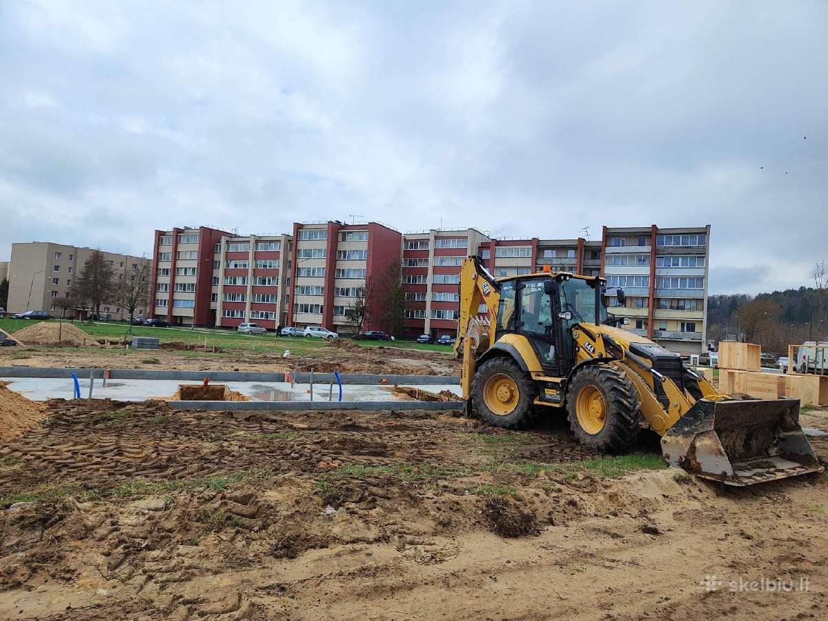 Žemės kasimo darbai mini ekskavatorium 3.8t - nuotraukos Nr. 36