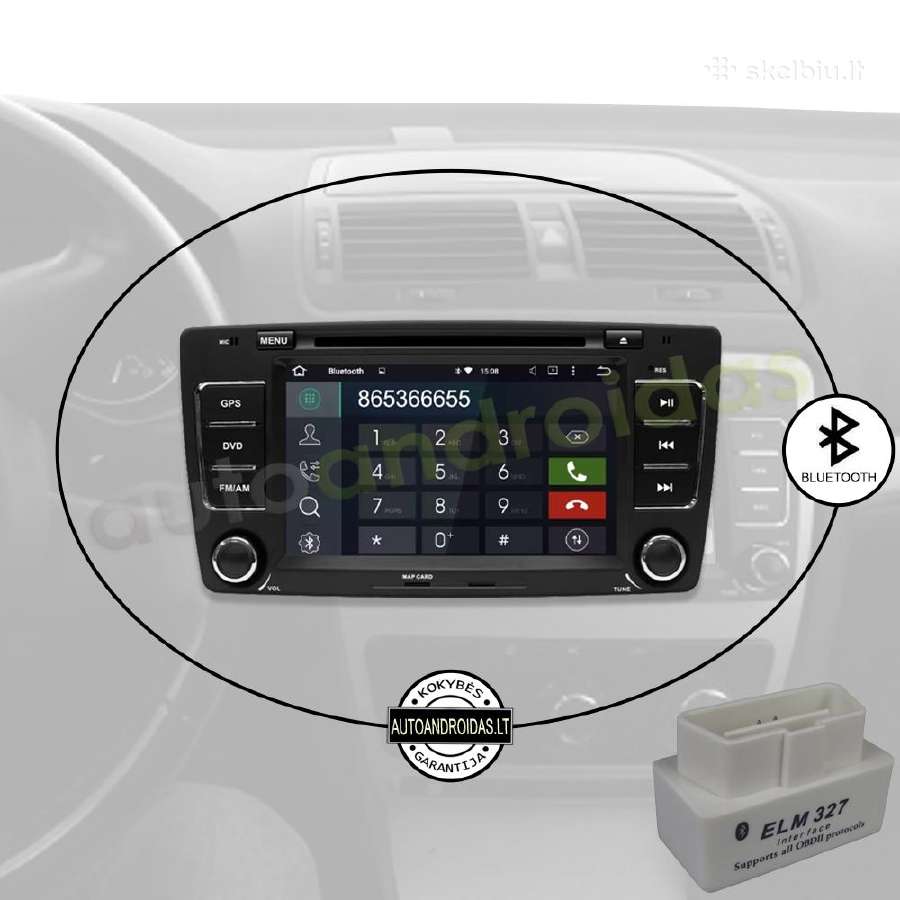 Skoda Octavia Android multimedia Usb/GPS/WiFi/7" - nuotraukos Nr. 5