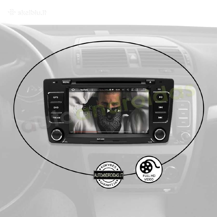 Skoda Octavia Android multimedia Usb/GPS/WiFi/7" - nuotraukos Nr. 9