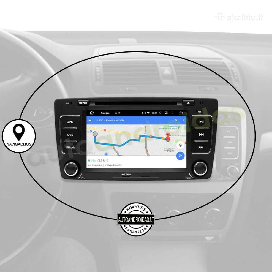 Skoda Octavia Android multimedia Usb/GPS/WiFi/7" - nuotraukos Nr. 11