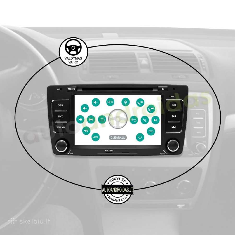Skoda Octavia Android multimedia Usb/GPS/WiFi/7" - nuotraukos Nr. 12