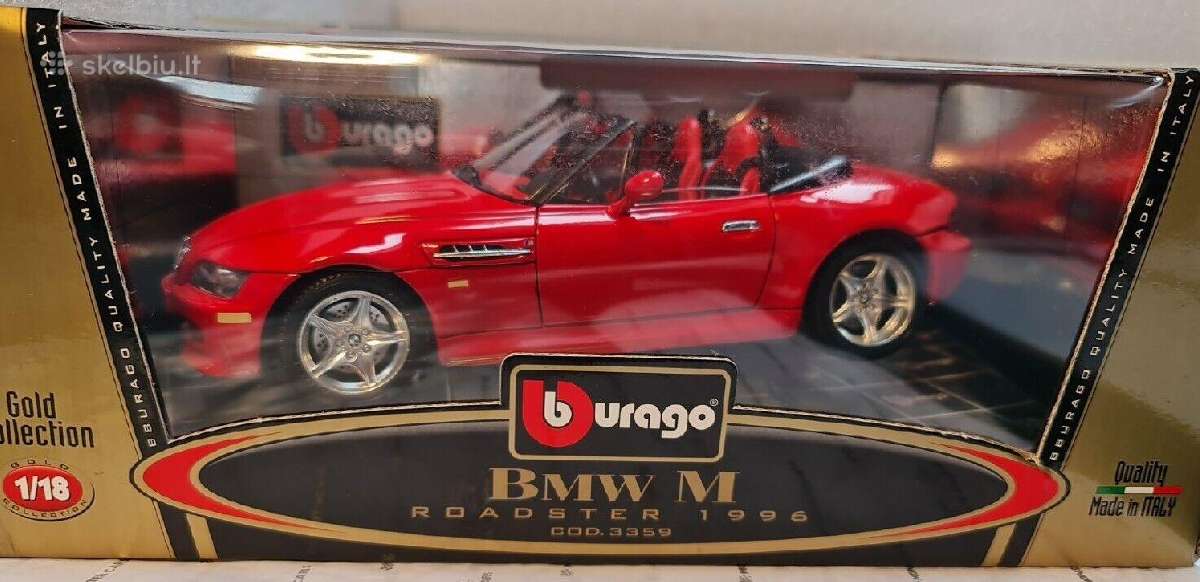 Bburago die cast 1/18 Bmw M Rodster 1996 z3 dezute