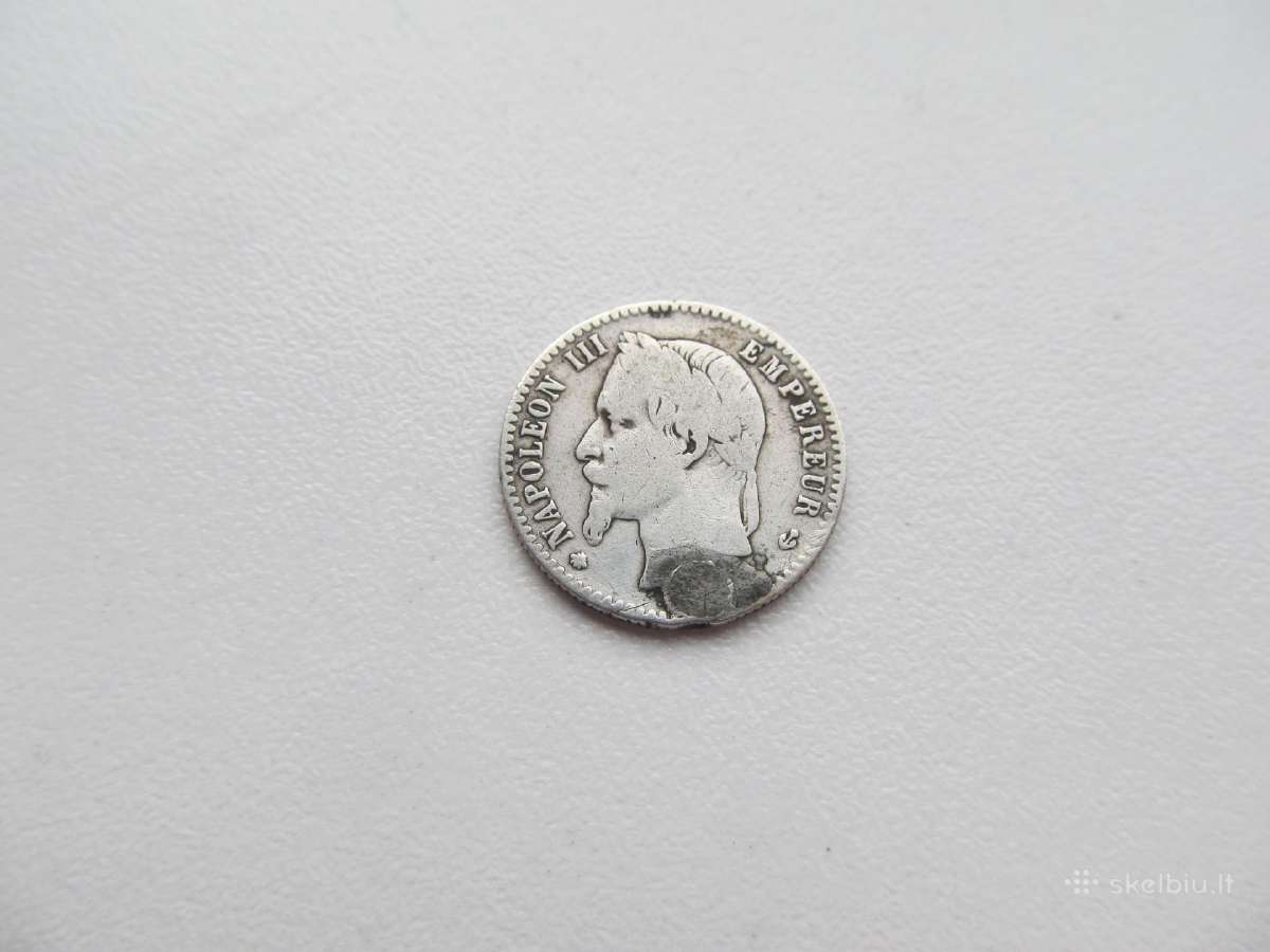50 cent , Prancūzija , 1864 sidabras - nuotraukos Nr. 2