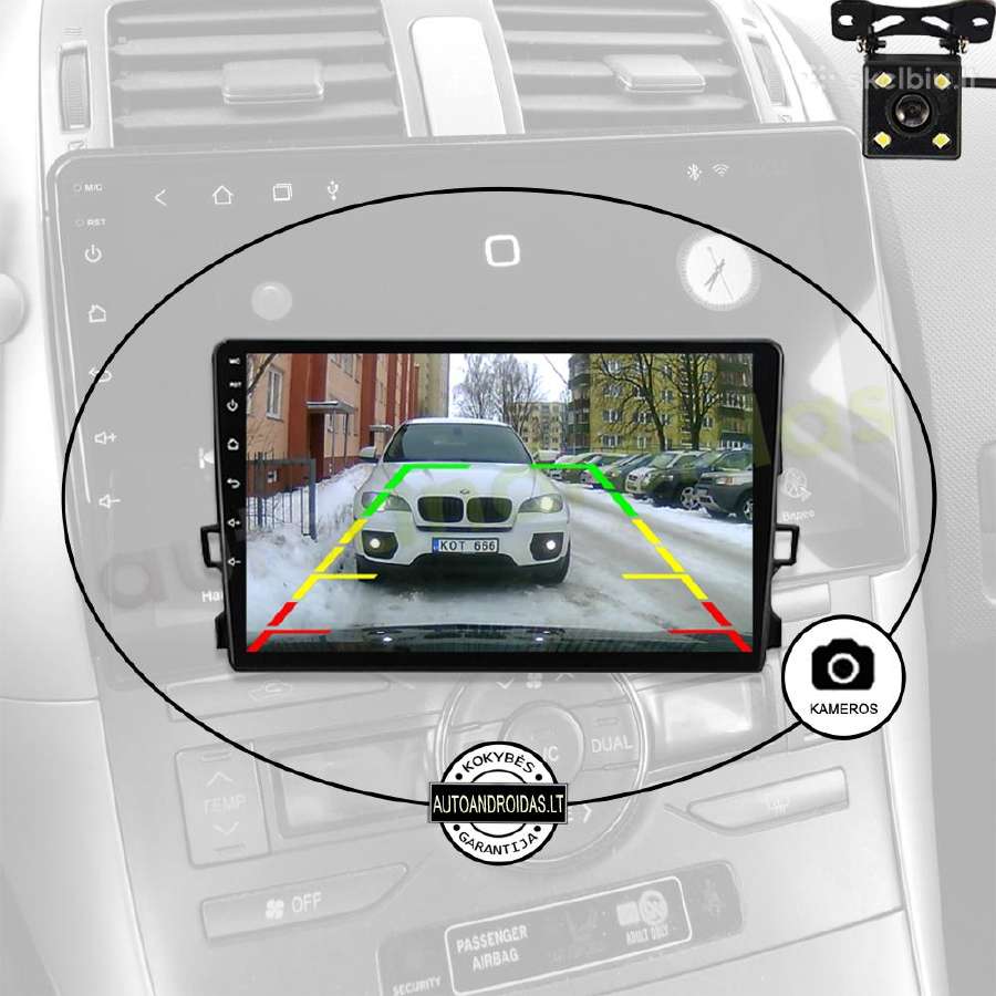 Toyota Auris 2006-12 Android multimedia Usb/GPS/9" - nuotraukos Nr. 7