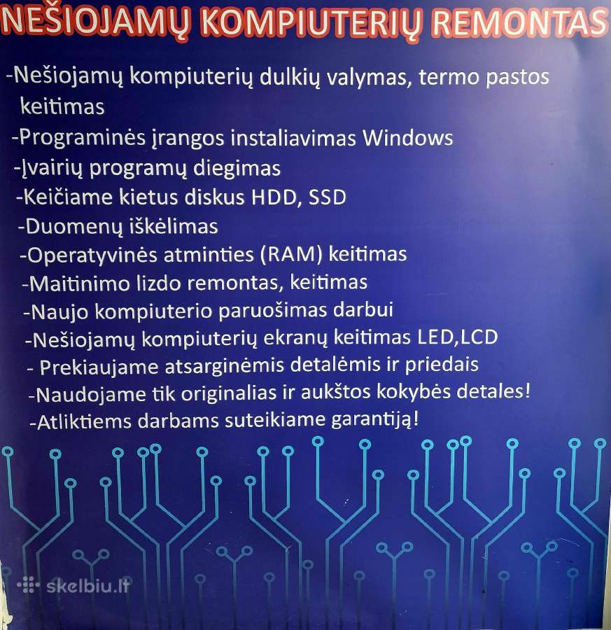 Kompiuterių remontas Šiauliuose - nuotraukos Nr. 12