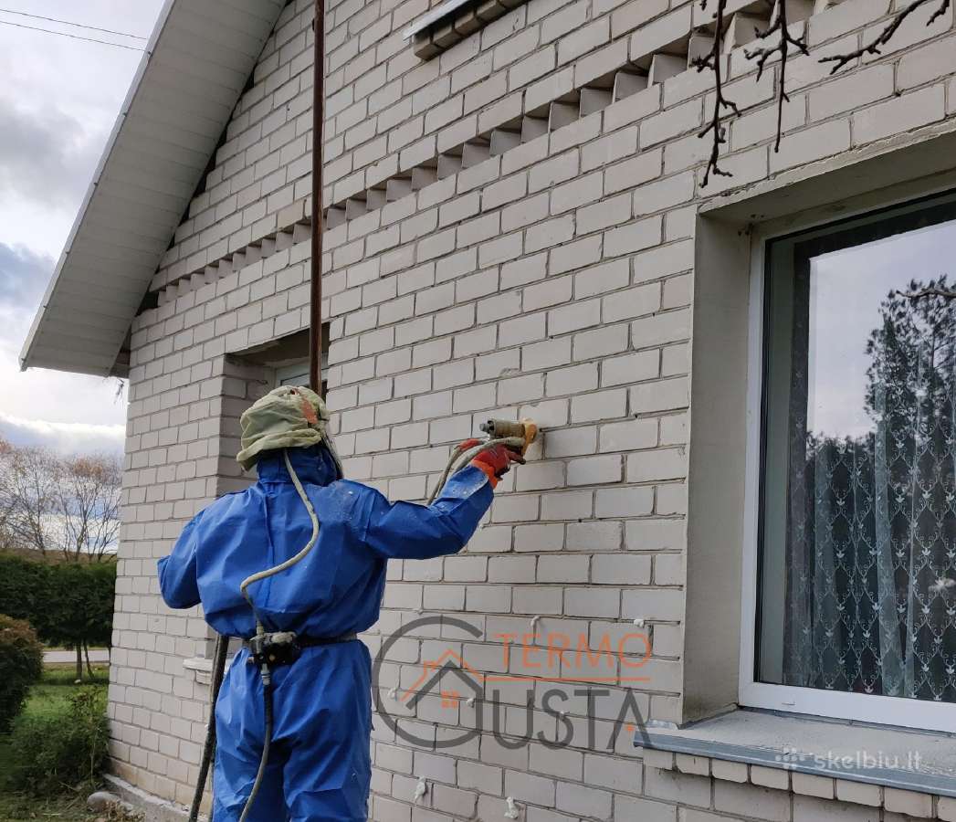 Oro tarpo šiltinimas poliuretano putomis