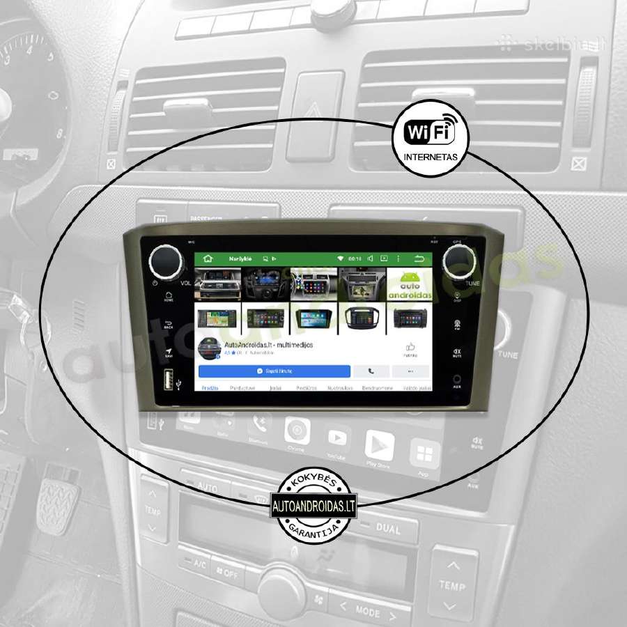 Toyota Avensis 2002-08 Android multimedia Usb/GPS - nuotraukos Nr. 3