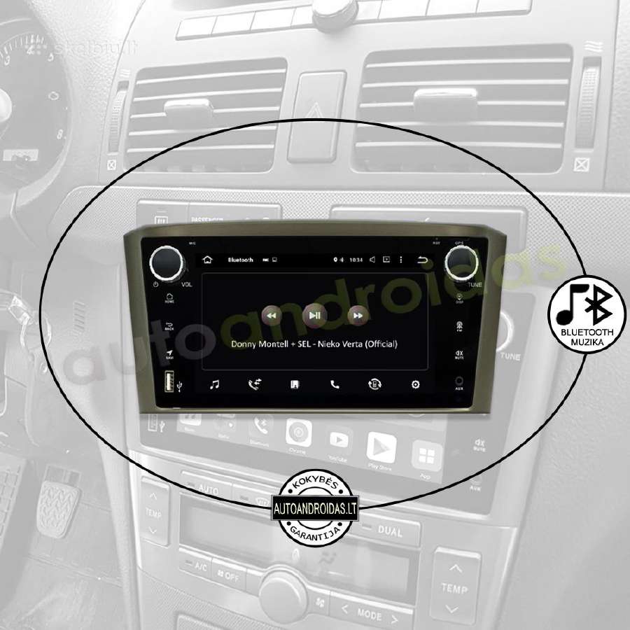 Toyota Avensis 2002-08 Android multimedia Usb/GPS - nuotraukos Nr. 6