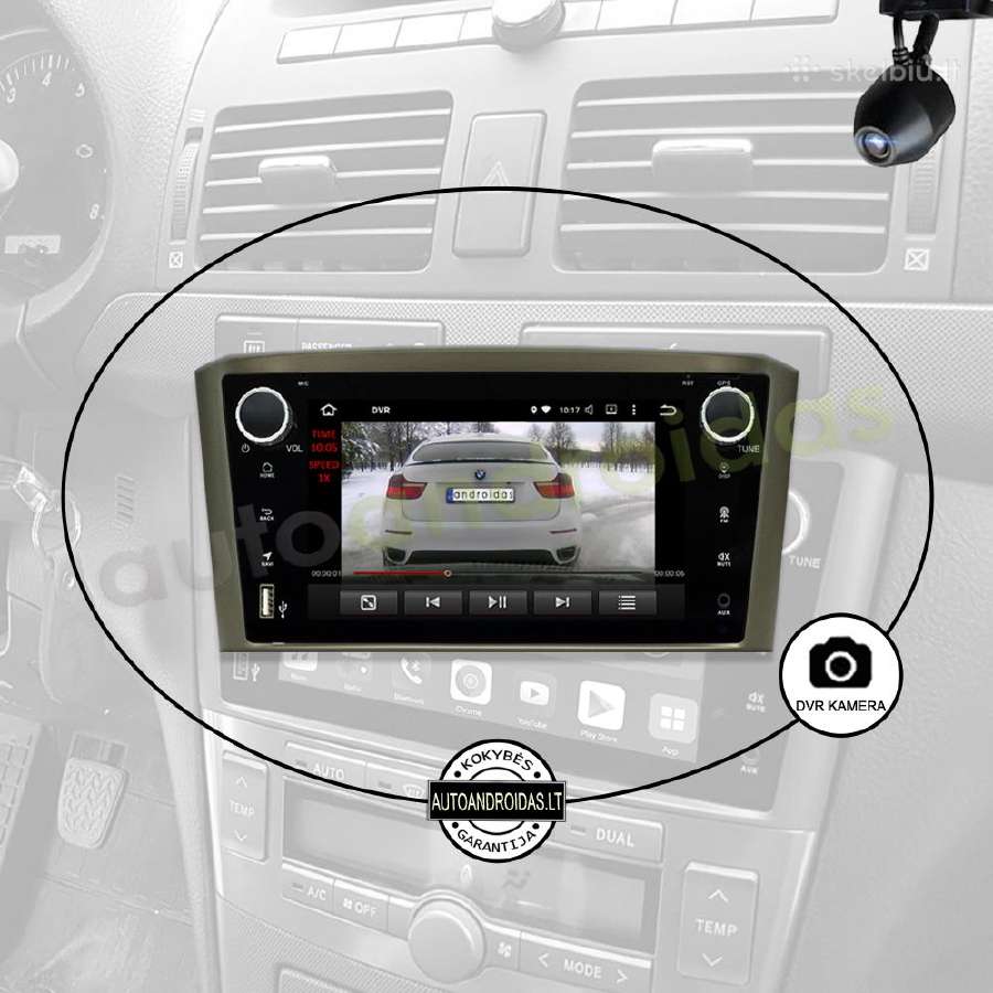 Toyota Avensis 2002-08 Android multimedia Usb/GPS - nuotraukos Nr. 8