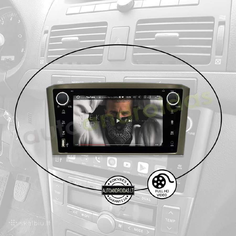 Toyota Avensis 2002-08 Android multimedia Usb/GPS - nuotraukos Nr. 9