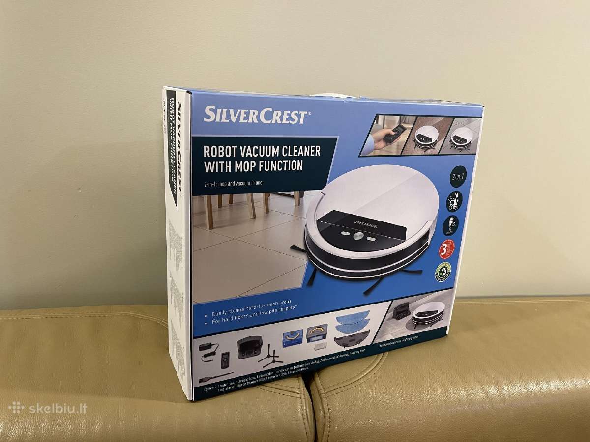 Silvercrest Robot Vacuum Cleaner With Mop Function Skelbiu.lt