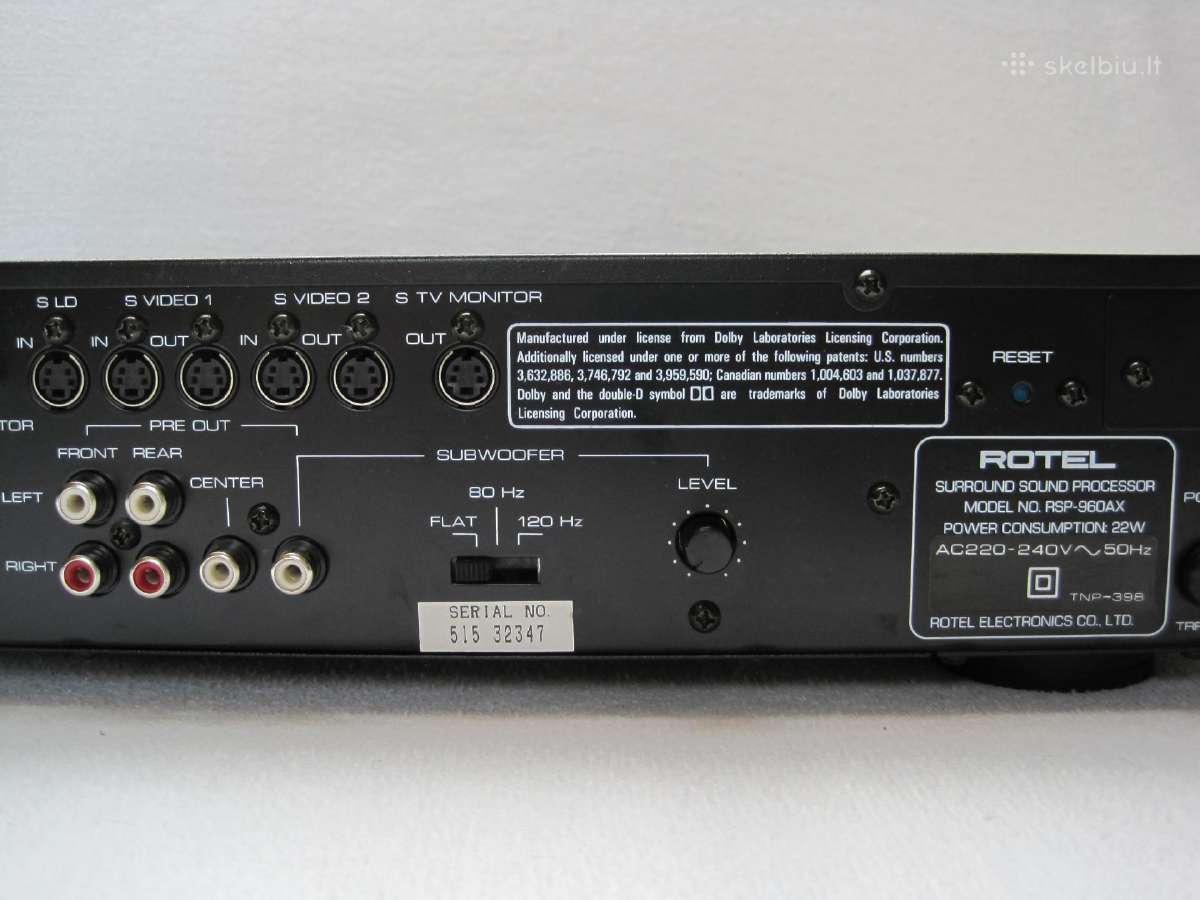 Stiprintuvai Kenwood Panasonic Rotel - nuotraukos Nr. 12