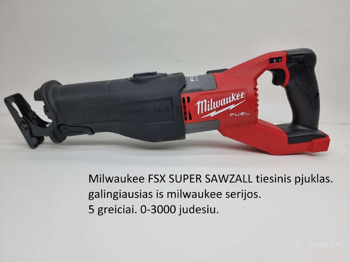 Milwaukee tiesinis pjuklas Fsx Fsz Bsx Fhz ir kiti - nuotraukos Nr. 2