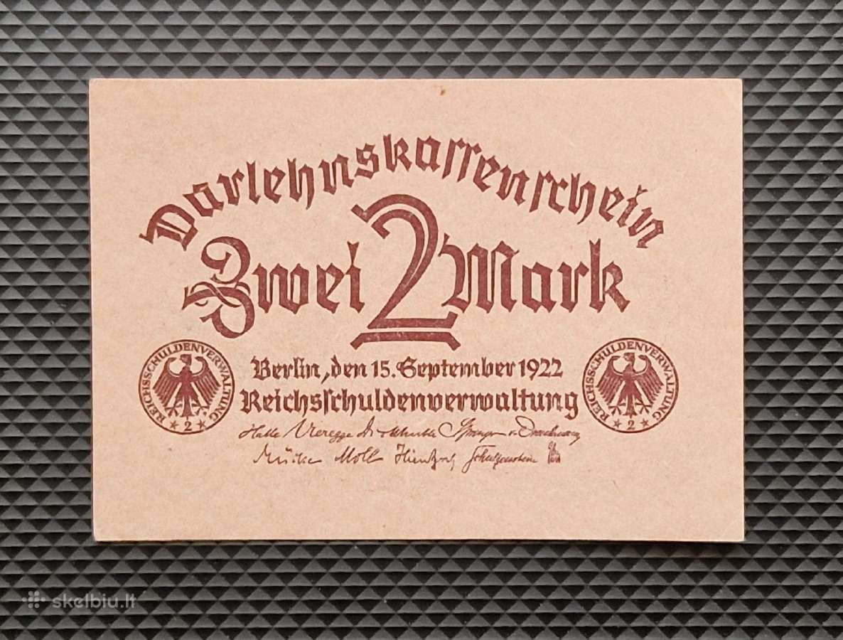 2 mark 1922 Veimaro reapublika