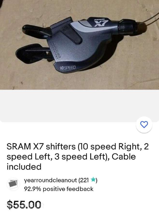 Sram X7:2-10 speed - nuotraukos Nr. 2