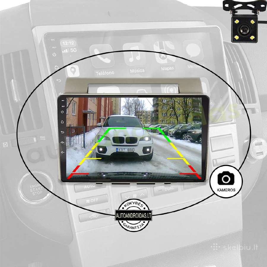 Toyota Corolla Verso Android multimedia GPS/9colių - nuotraukos Nr. 7