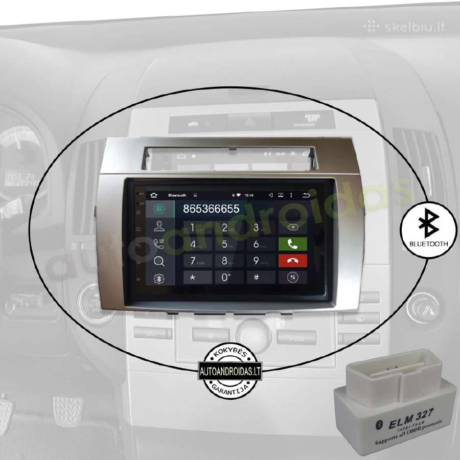 Toyota Corolla Verso Android multimedia Bt/WiFi/7" - nuotraukos Nr. 5