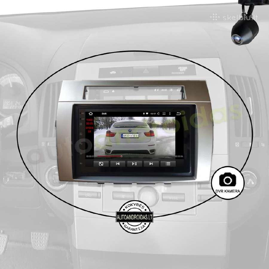 Toyota Corolla Verso Android multimedia Bt/WiFi/7" - nuotraukos Nr. 8