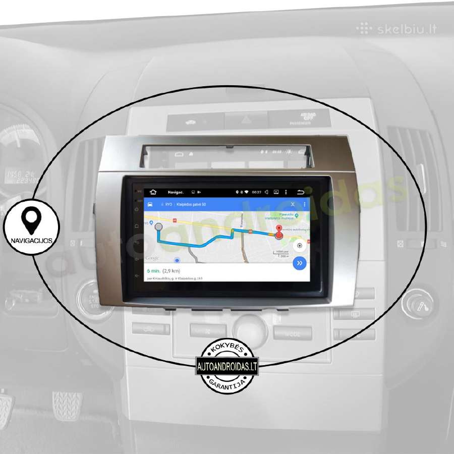 Toyota Corolla Verso Android multimedia Bt/WiFi/7" - nuotraukos Nr. 11