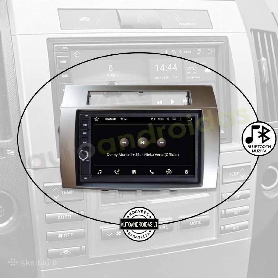 Toyota Corolla Verso Android multimedija GPS/WiFi - nuotraukos Nr. 6