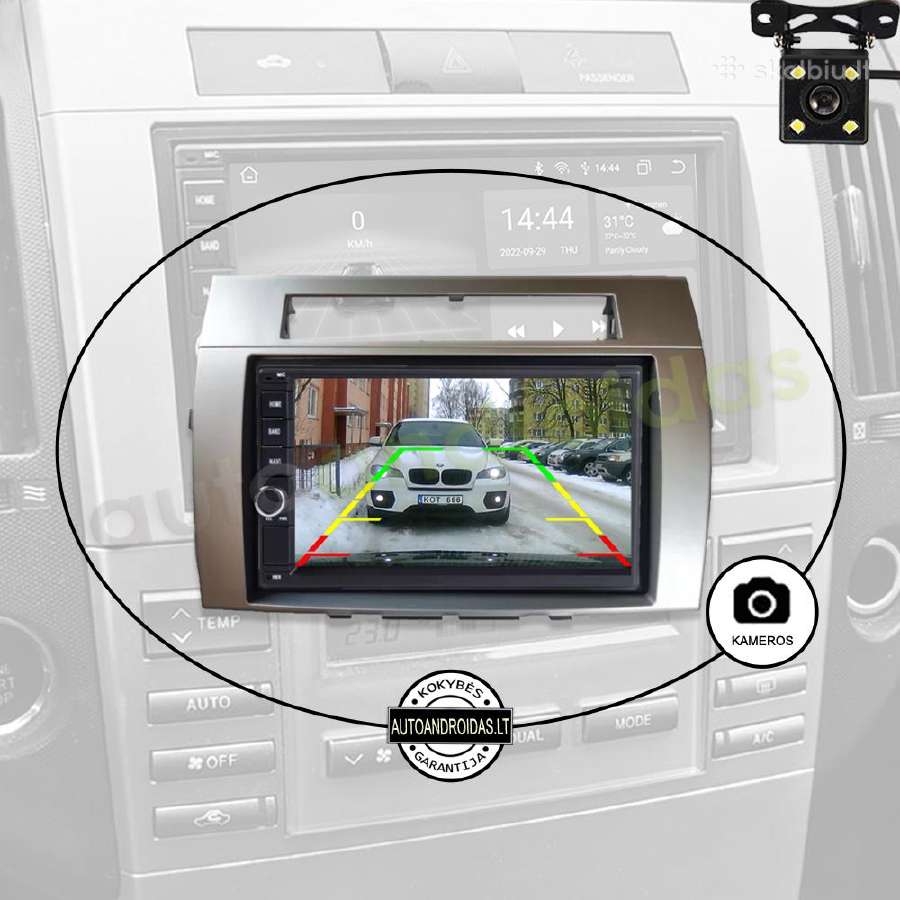 Toyota Corolla Verso Android multimedija GPS/WiFi - nuotraukos Nr. 7