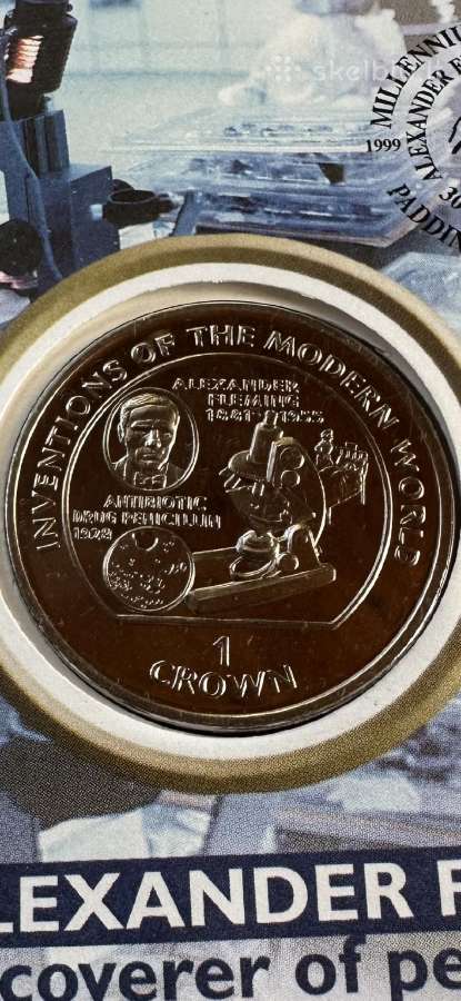 Moneta Isle of Man 1995m. 1 krona, cu-ni