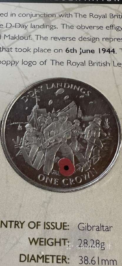 Moneta Gibraltar 2004m. 1 krona, cu-ni