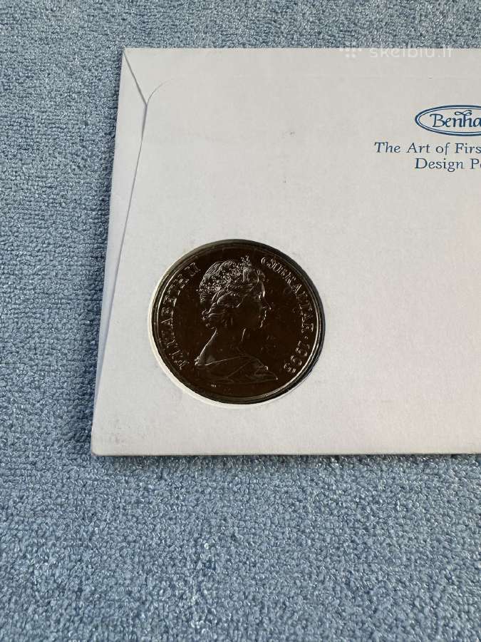 Moneta Gibraltar 1993m. 1 krona, cu-ni - nuotraukos Nr. 3