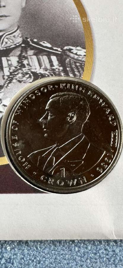 Moneta Gibraltar 1993m. 1 krona, cu-ni