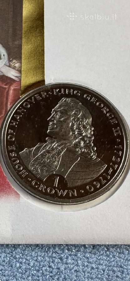 Moneta Gibraltar 1993m. 1 krona, cu-ni