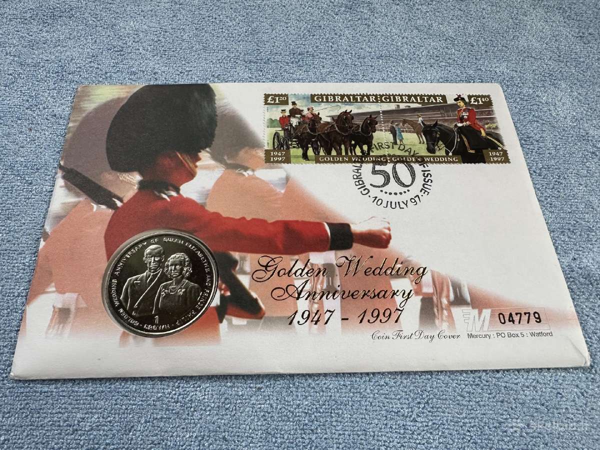 Moneta Gibraltar 1997m. 1 krona, cu-ni - nuotraukos Nr. 3