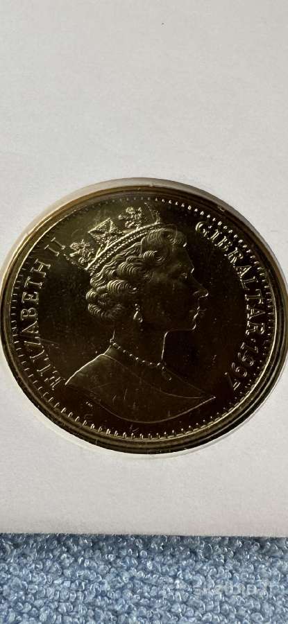 Moneta Gibraltar 1997m. 1 krona, cu-ni - nuotraukos Nr. 2