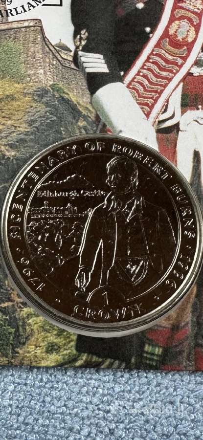 Moneta Isle of Man 1996m. 1 krona, cu-ni