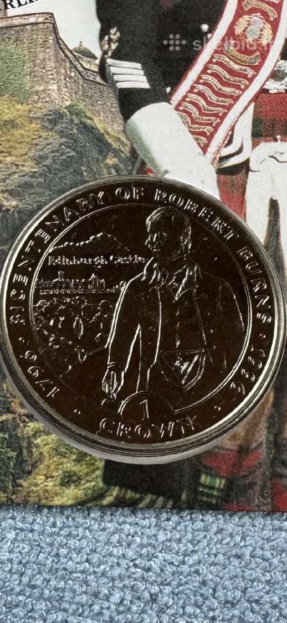 Moneta Isle of Man 1996m. 1 krona, cu-ni