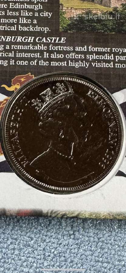 Moneta Isle of Man 1996m. 1 krona, cu-ni - nuotraukos Nr. 2