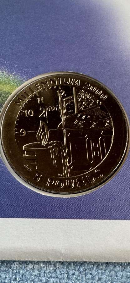 Moneta Gibraltar 1999m. 5 svarai, virenium