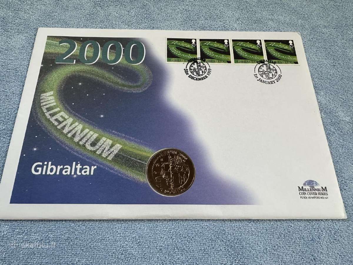 Moneta Gibraltar 1999m. 5 svarai, virenium - nuotraukos Nr. 3