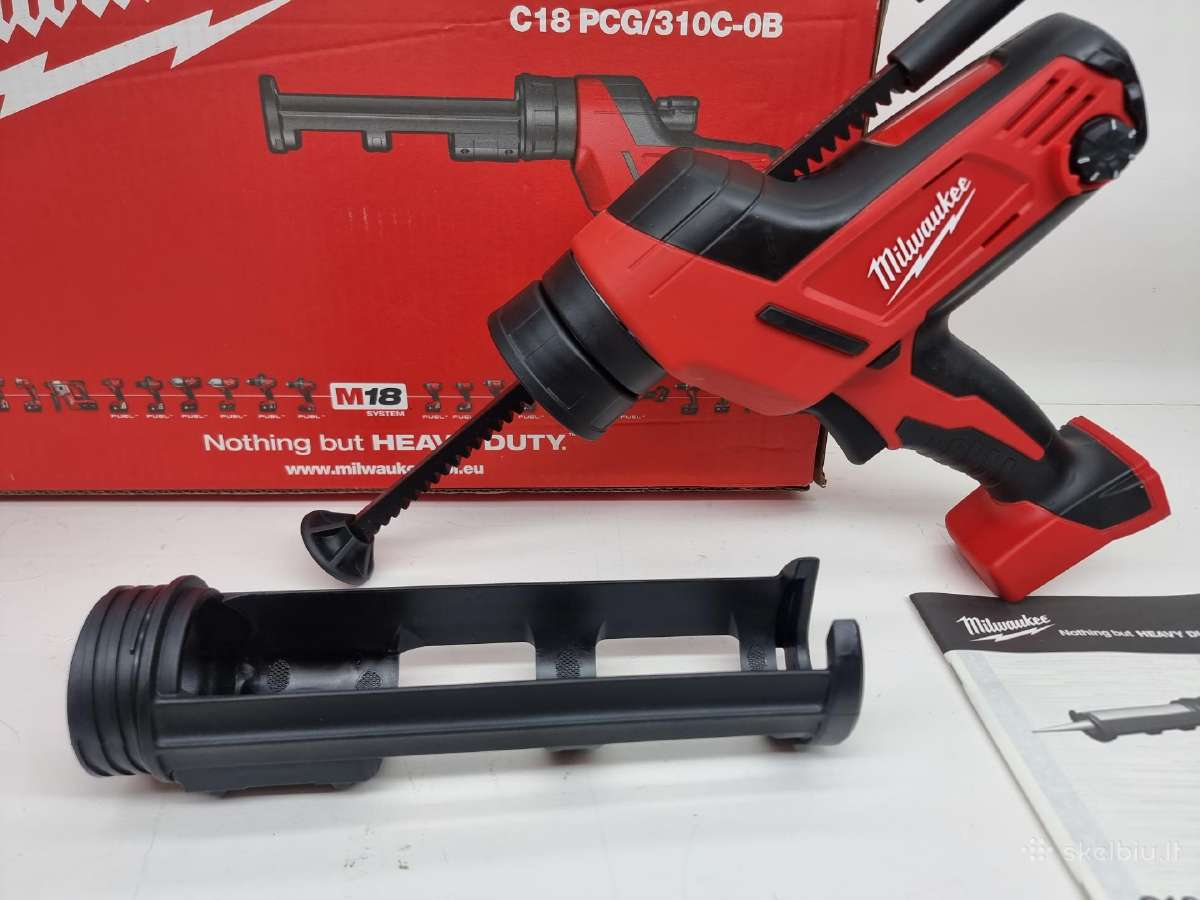 Akumuliatorinis silikono pistoletas Milwaukee C18 - nuotraukos Nr. 2