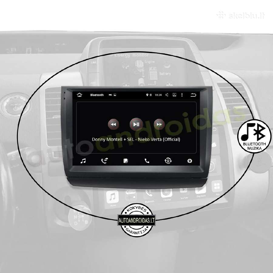 Toyota Prius 20 2003-09 Android multimedia GPS/bt - nuotraukos Nr. 6