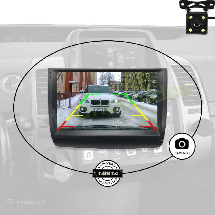 Toyota Prius 20 2003-09 Android multimedia GPS/bt - nuotraukos Nr. 7