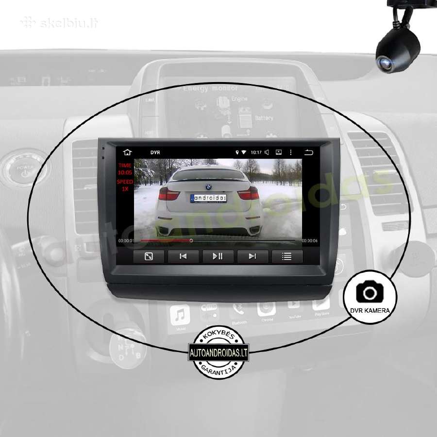 Toyota Prius 20 2003-09 Android multimedia GPS/bt - nuotraukos Nr. 8
