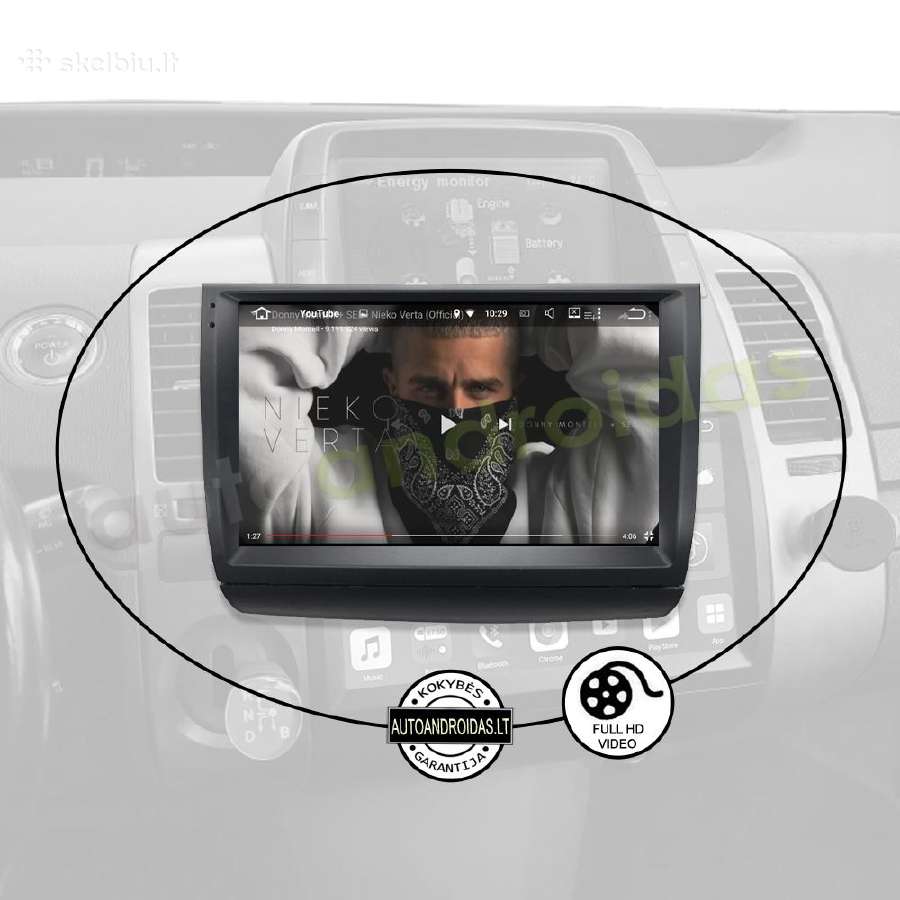 Toyota Prius 20 2003-09 Android multimedia GPS/bt - nuotraukos Nr. 9