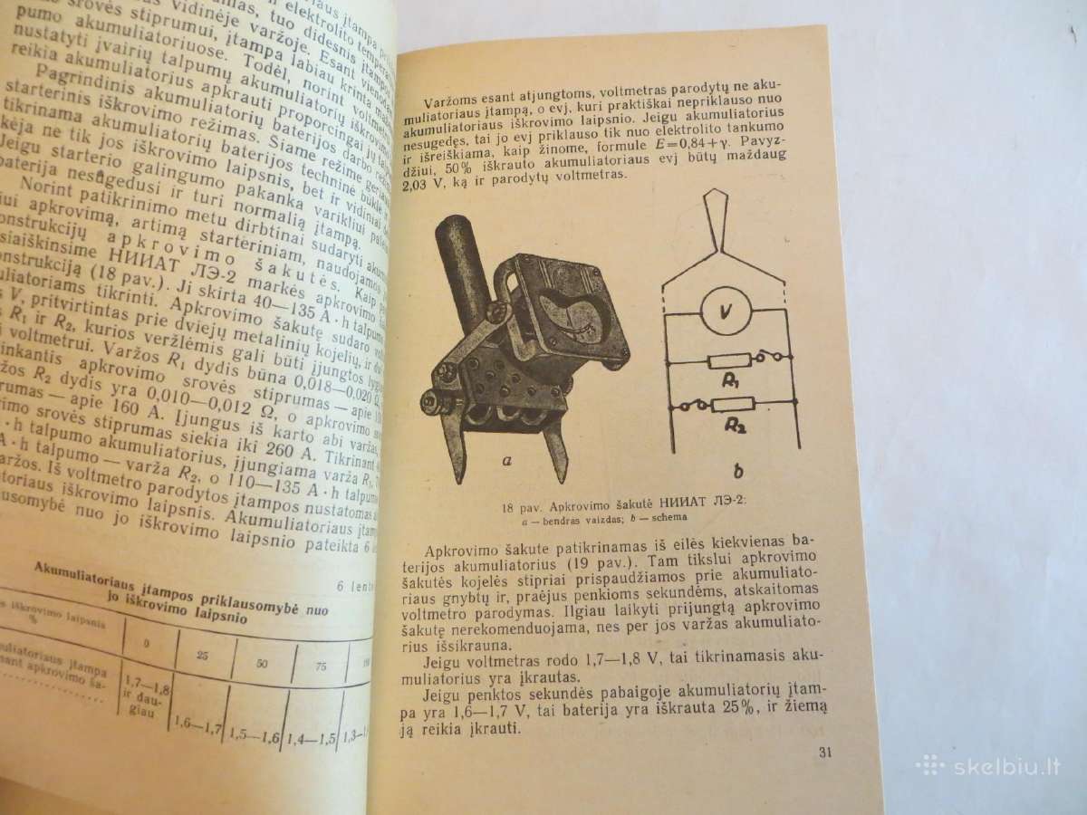 Knyga Starterinės rūgštinių akumul. baterijos 1969 - nuotraukos Nr. 9