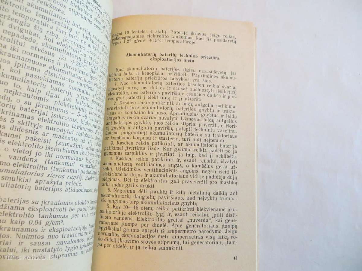 Knyga Starterinės rūgštinių akumul. baterijos 1969 - nuotraukos Nr. 10
