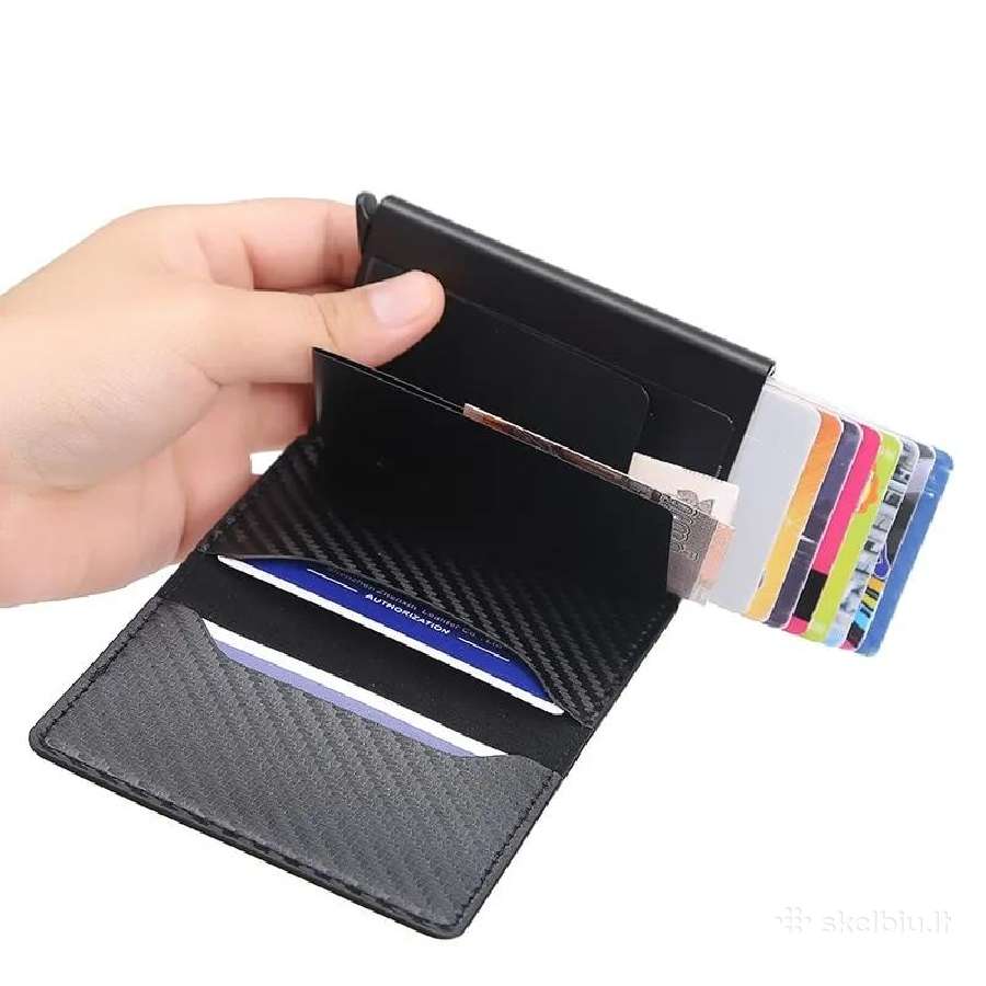 Automatinė maža piniginė su Rfid apsauga - nuotraukos Nr. 6
