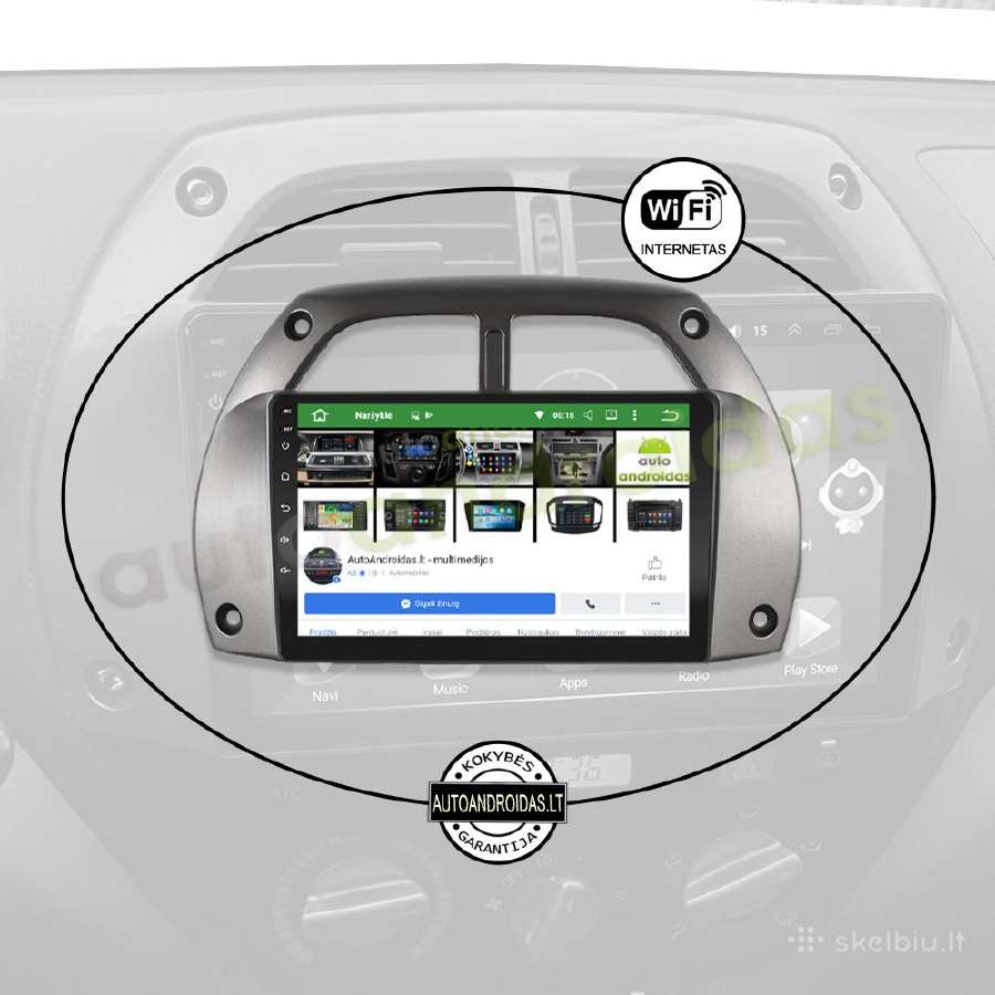 Toyota Rav4 2001-05 Android multimedia GPS/WiFi/bt - nuotraukos Nr. 3