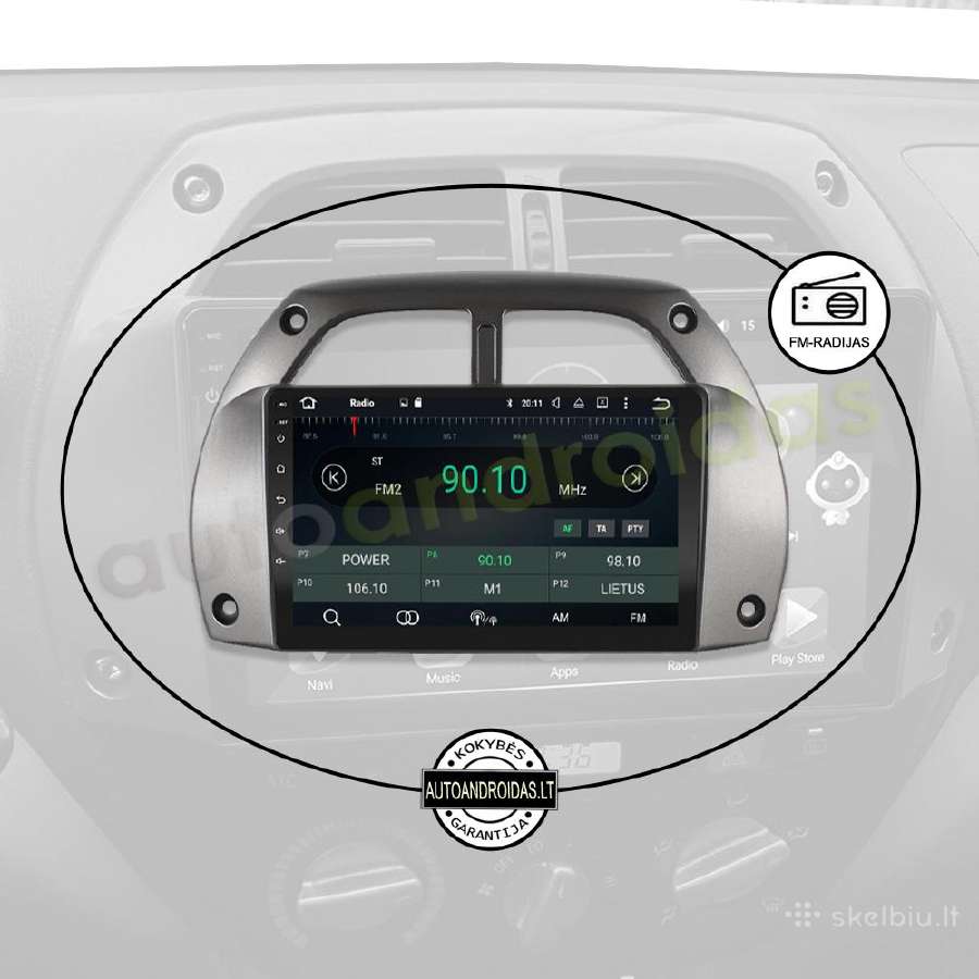 Toyota Rav4 2001-05 Android multimedia GPS/WiFi/bt - nuotraukos Nr. 4