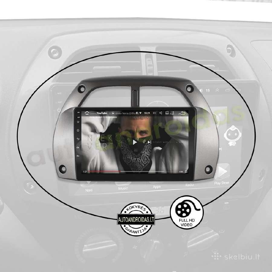 Toyota Rav4 2001-05 Android multimedia GPS/WiFi/bt - nuotraukos Nr. 9