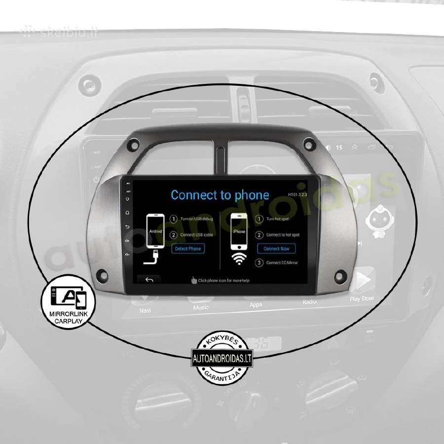 Toyota Rav4 2001-05 Android multimedia GPS/WiFi/bt - nuotraukos Nr. 10