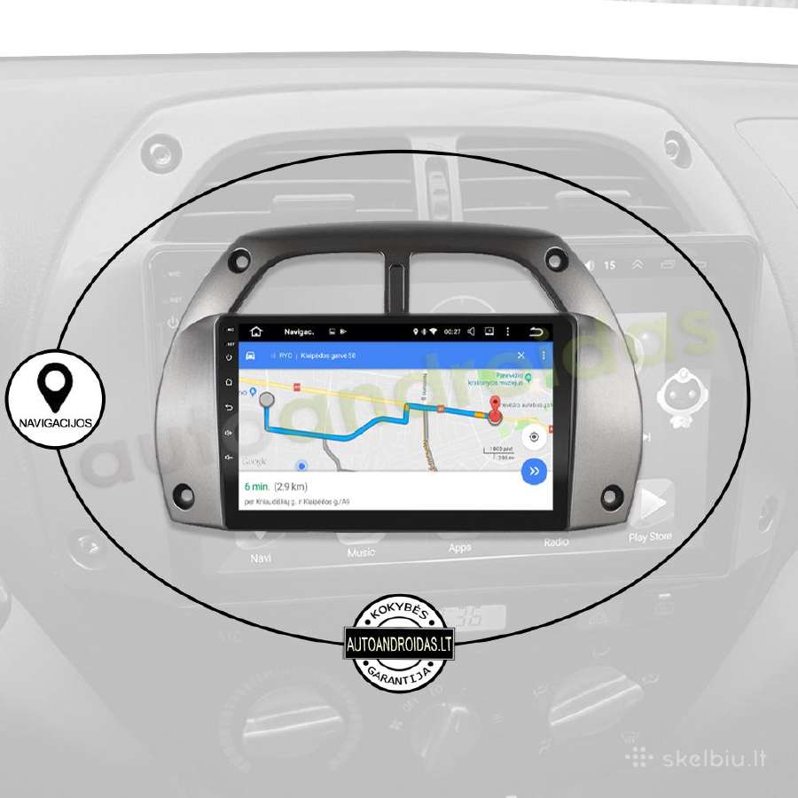 Toyota Rav4 2001-05 Android multimedia GPS/WiFi/bt - nuotraukos Nr. 11